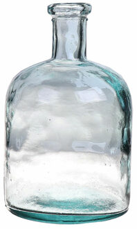 Bellatio Design Bloemenvaas - helder - transparant gerecycled glas - D15 x H24 cm