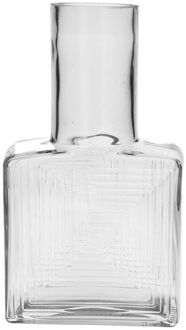 Bellatio Design Bloemenvaas - helder - transparant glas - D6 x H23 cm