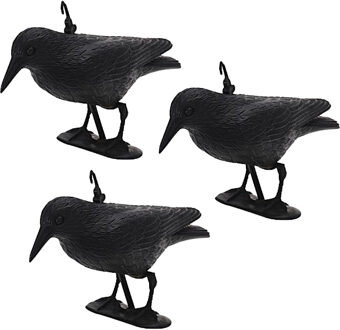 Bellatio Design Duivenverjager Kraai - 3x - 35,5 cm - vogelverschrikker