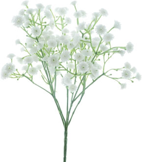 Bellatio Design Kunstbloem Gipskruid Muralis - 30 cm - wit - losse tak - kunst zijdebloem - Gypsophila - Kunstbloemen