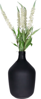 Bellatio Design Kunstbloem Ridderspoor/Delphinium - 3x - 76 cm - wit - kunst zijdebloemen