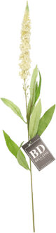 Bellatio Design Kunstbloem Ridderspoor/Delphinium - 76 cm - wit - kunst zijdebloemen