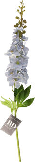 Bellatio Design Kunstbloem Ridderspoor/delphinium Roland - 87 cm - licht blauw - kunst zijdebloemen Lichtblauw