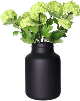 Bellatio Design Kunstbloem Viburnum/sneeuwbal Roseum - 5x - 50 cm - groen - losse steel - kunst zijdebloemen