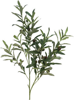 Bellatio Design Kunstplant Olijf takken - 101 cm - groen - olijfboom - siertakken stelen - decoratie