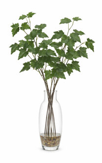 Bellatio Design Kunsttak / kunstbloem Hedera - 5x - 55 cm - groen - boeket opvulling bladgroen