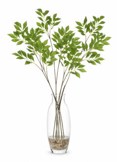 Bellatio Design Kunsttak / kunstbloem Salie - 5x - 108 cm - groen - boeket opvulling bladgroen