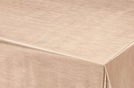 Bellatio Design Luxe kerst tafelzeil/tafelkleed bronzen metallic look 140 x 220 cm - Tafellakens Bruin