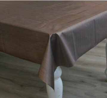 Bellatio Design Luxe kerst tafelzeil/tafelkleed bronzen metallic look 140 x 300 cm