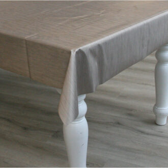 Bellatio Design Luxe kerst tafelzeil/tafelkleed gouden metallic look 140 x 300 cm - Tafellakens Goudkleurig