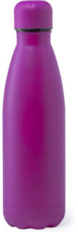 Bellatio Design RVS waterfles/drinkfles fuchsia roze met schroefdop 790 ml - Drinkflessen