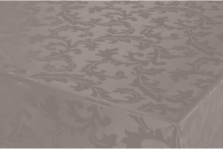 Bellatio Design Tafelkleed - barok - taupe - 140 x 250 cm - tafelzeil