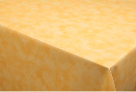 Bellatio Design Tafelzeil/tafelkleed gemeleerd geel 140 x 180 cm