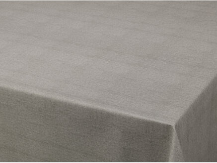 Bellatio Design Tafelzeil/tafelkleed gemeleerd zilveren look 140 x 250 cm