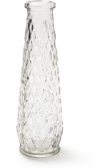 Bellatio Design Transparante vaas/vazen van glas 6 x 22 cm