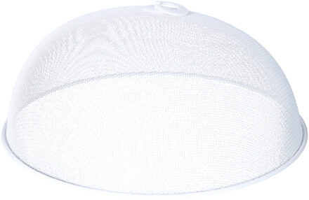 Bellatio Design Vliegenkap/voedselkap tegen insecten - RVS - wit - D35xH16cm