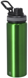 Bellatio Design Waterfles/drinkfles sport bidon Fitmaster - groen - 800 ml - aluminium - schroefdop