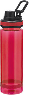 Bellatio Design Waterfles/drinkfles sport bidon Olympic Champion - rood - kunststof - 700 ml - schroefdop