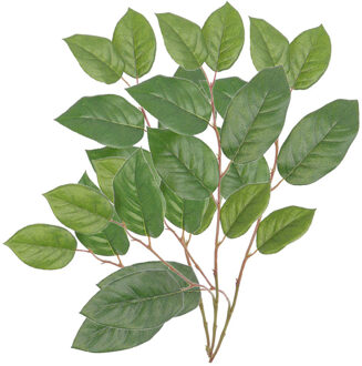 Bellatio Flowers & Plants 3x stuks kunstplant takken appelblad 77 cm