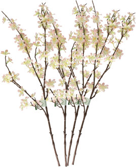 Bellatio Flowers & Plants Appelbloesem - 4x - 57 st - roze - 84 cm