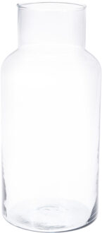 Bellatio Flowers & Plants bloemenaas - smalle hals - glas - 16 x 30 cm - 7L - transparant