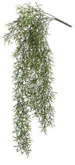 Bellatio Flowers & Plants Groene gras kunstplant hangende tak 75 cm - Kunstplanten