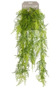 Bellatio Flowers & Plants Groene Kantvaren kunstplant hangende tak 80 cm - Kunstplanten