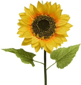 Bellatio Flowers & Plants Kunstbloemen gele zonnebleoemen van 76 cm