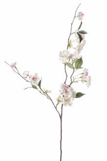 Bellatio Flowers & Plants Kunstbloemen Perzik Bloesem tak 80 cm roze