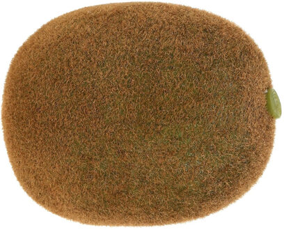 Bellatio Flowers & Plants Kunstfruit - kiwi - bruin - 6 cm - realistische decoratie - sier - fruitschaal