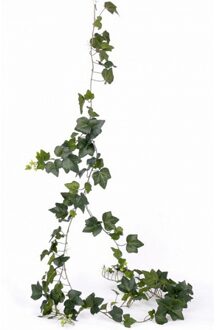 Bellatio Flowers & Plants Kunstplant Hedera klimop - 205 cm - voor binnen - groene kunstplanten decoraties