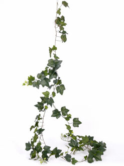 Bellatio Flowers & Plants Kunstplant Hedera klimop - 205 cm - voor binnen - groene kunstplanten decoraties