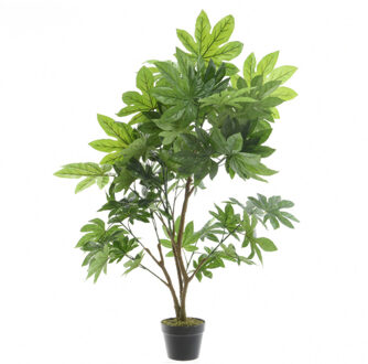Bellatio Flowers & Plants Kunstplanten groene Aralia klim-op/klimop planten 90 cm - Kunstplanten