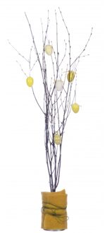 Bellatio Flowers & Plants Kunsttakken - berkentakken - 75 cm - bruin - paastakken - paasdecoratie