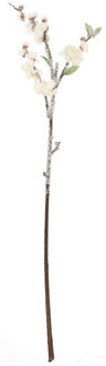 Bellatio Flowers & Plants Perzikbloesem kunstbloemen - besneeuwd - 78 cm