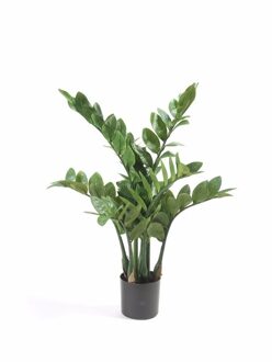 Bellatio Flowers & Plants Zamioculcas kunstpalmen 70 cm - Kunstplanten Groen