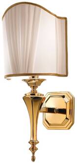 Belle Epoque - stijlvolle wandlamp in goud wit, glanzend goud