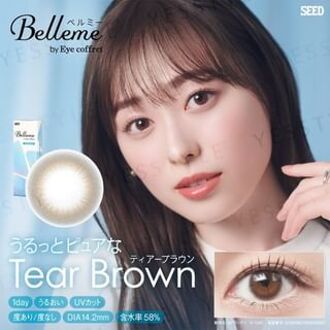 Belleme by Eye Coffret 1 Day Color Lens Tear Brown P-2.75 (10 pcs)