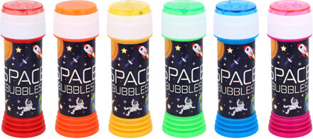 Bellenblaas - ruimtevaart - 50 ml - voor kinderen - uitdeel cadeau/kinderfeestje Geel
