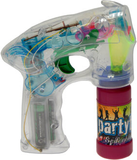 Bellenblaas speelgoed feest pistool - LED verlichting - Multi kleuren