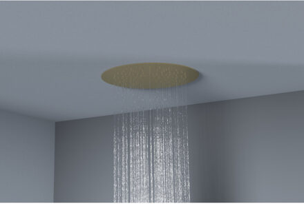 Bellezza Bagno Hoofddouche Belleza Bagno ClipOn Inbouw Regendouche Rond 34 cm Goud Bellezza Bagno