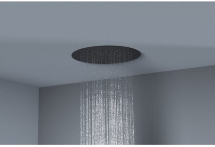 Bellezza Bagno Hoofddouche Belleza Bagno ClipOn Inbouw Regendouche Rond 34 cm Mat Zwart Bellezza Bagno