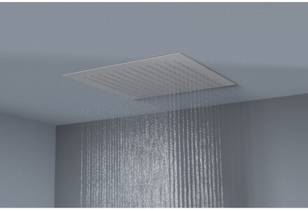 Bellezza Bagno Hoofddouche Belleza Bagno ClipOn Inbouw Regendouche Vierkant 44x44 cm Mat Wit