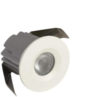 Bellezza Bagno Inbouw Led-Spot Bellezza Bagno Simon IP44 3000 Kelvin 4,2x3,6x3,6 cm XPE Mat Wit