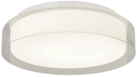 Bellezza Bagno Plafond/Wandlamp Bellezza Bagno Bart IP44 3000 Kelvin 40x10,5 cm SMD LED Mat Wit Glas/Helder Glas