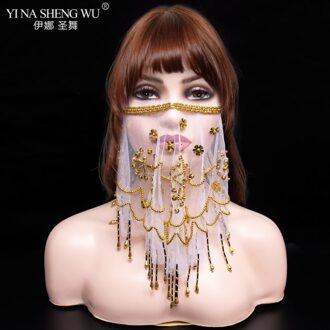 Bellydance Gezicht Sluier Goedkope Vrouwen Indiase Buikdans Gezichtssluier Tribal Buikdans Sluiers Voor 9 Kleuren beschikbaar pruim bloem wit