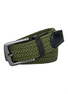 Belt elastisch olijf - maat 85 Groen