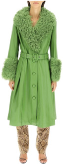 Belted Coats Saks Potts , Green , Dames