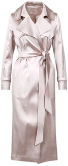 Belted Coats Tagliatore , Pink , Dames - XS