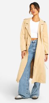 Belted Trench Coat, Camel - 42